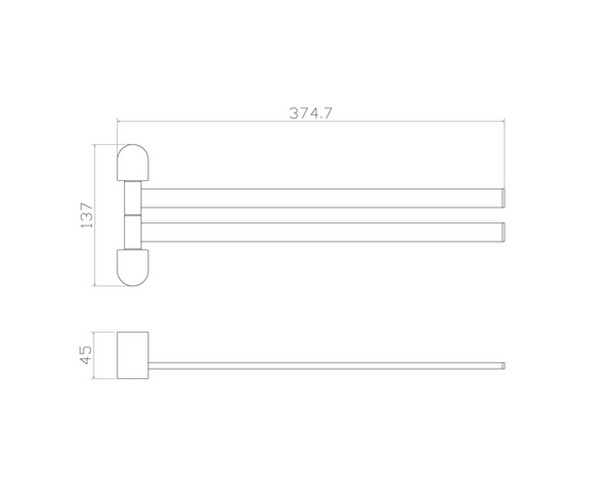полотенцедержатель WONZON & WOGHAND CARBON